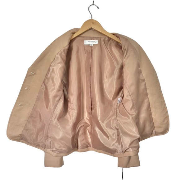 Tahari New Linen Rayon Jacket Button Front 4 Patch Pockets Lined Size 10 - Picture 9 of 15